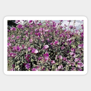 Pink Coastal flowers Sticker